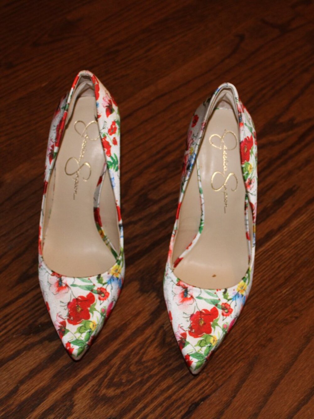Jessica Simpson Maxwell Floral Print Heels